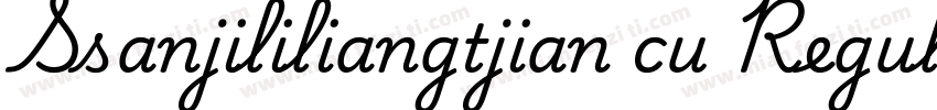 Ssanjililiangtjian cu Regular字体转换